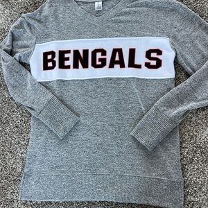 Bengals Gray Crew Neck Sweater